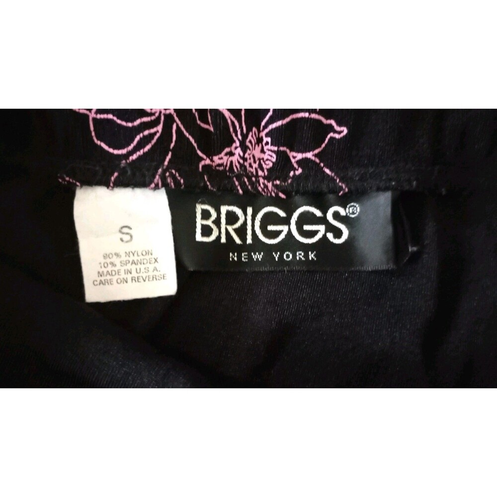 Vtg Slouchy Stretchy Floral Maxi Skirt Black Pink Fairy Whimsy Art Sz S Cottage - Picture 6 of 7